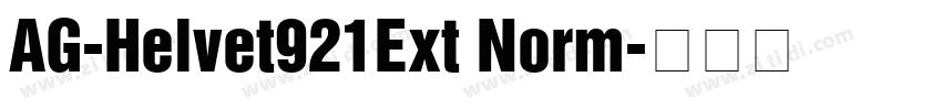 AG-Helvet921Ext Norm字体转换